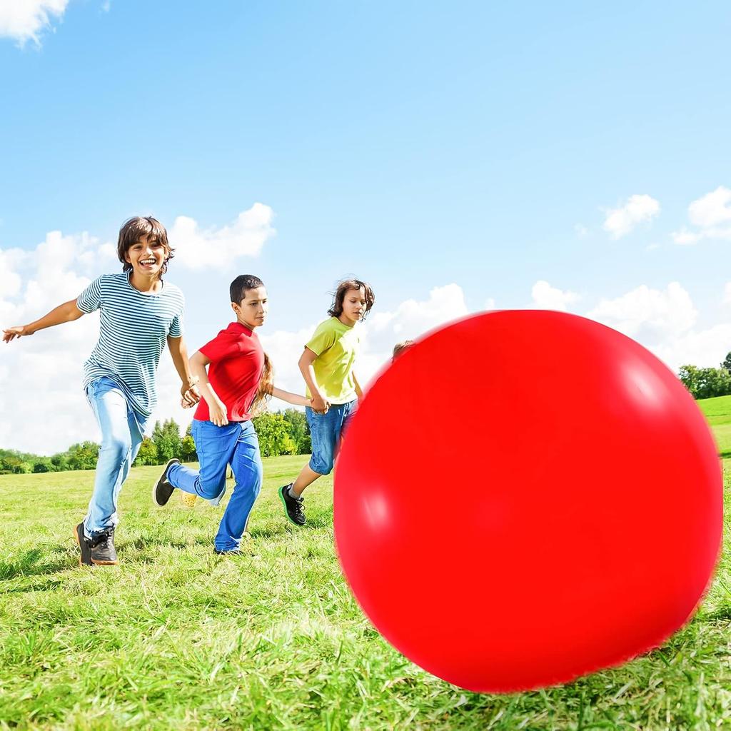 Karenhi 4 Pcs 72 Inch Giant Balloons Big Round Latex Jumbo Balloons Heavy Duty Inflatable Ball for Birthday Bridal Shower Party Decorations, Inflate