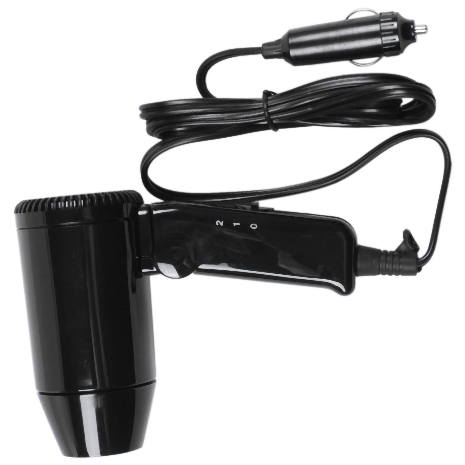 

Car Hair Blow Dryer Heat Dc12V 216W Portable Foldable Hot Wind For Travel Easy Storage Handle De-Frosting Vehicle