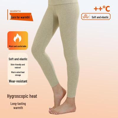 Damen Thermohose aus Wolle und Seide: Herbst/Winter Wärme mit deutschem Samt-Bürststoff.