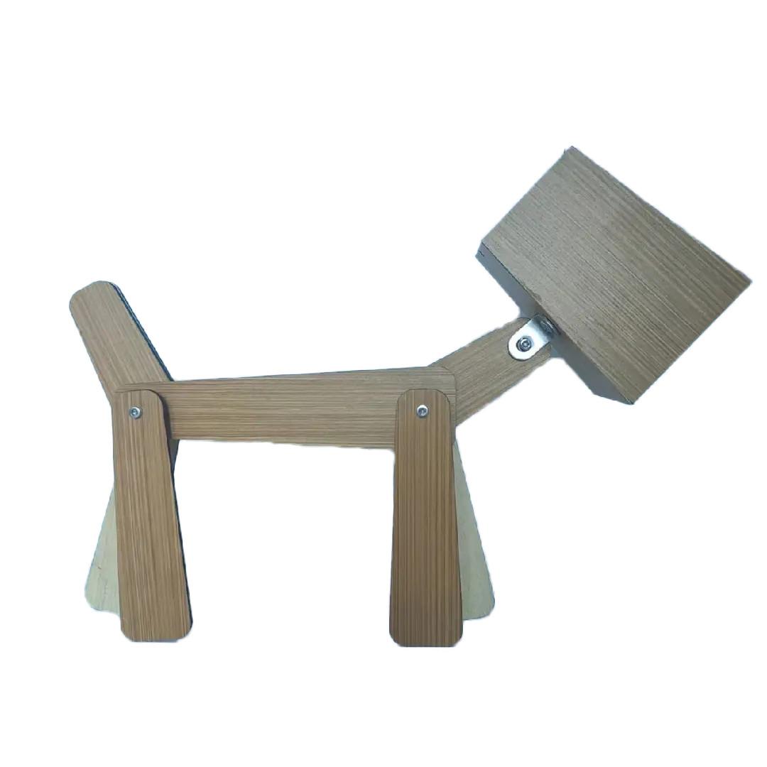 

Уникальная настольная лампа в форме собаки, деревянная настольная лампа, предметы интерьера, декоративная настольная лампа One Size хаки