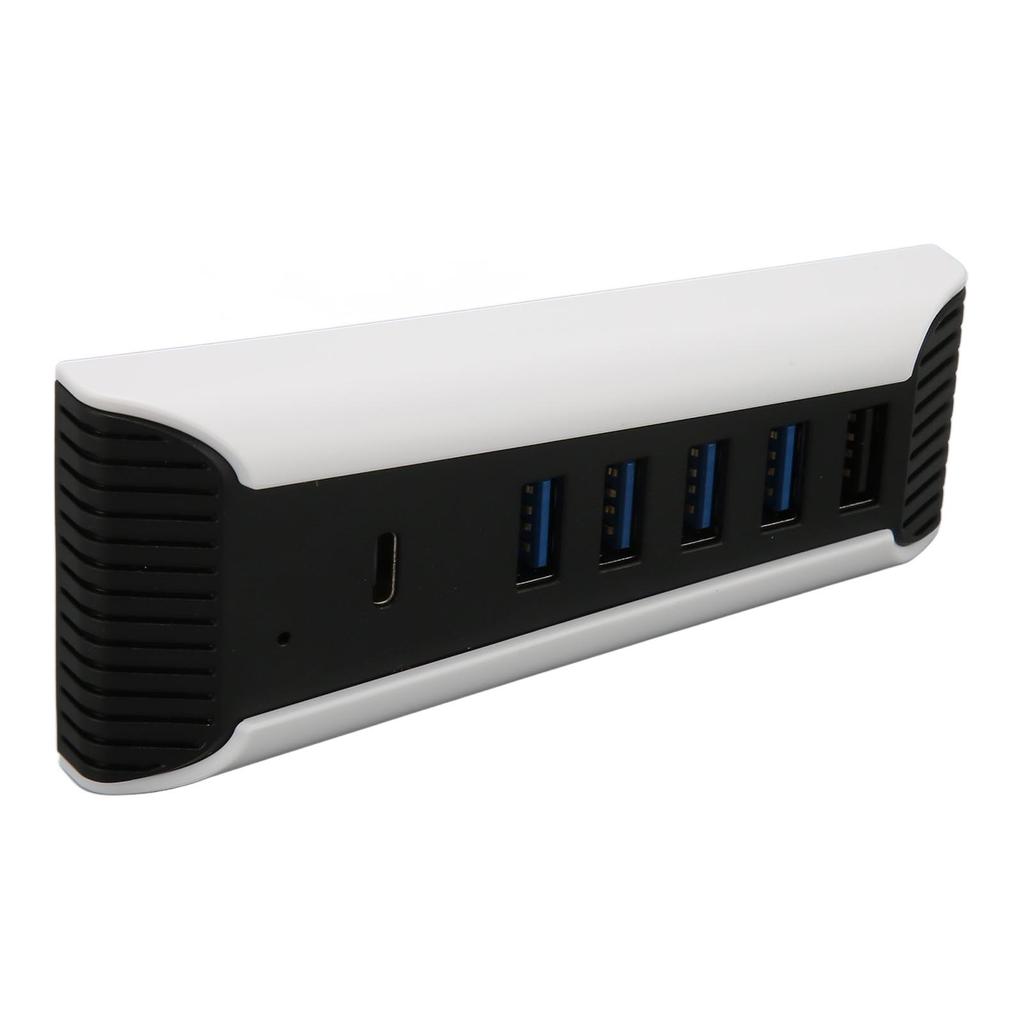 5 Port USB High Speed Expansion Hub 4x USB 2.0 1x USB Fast Charging Port 1x USB C Plug and Play USB Hub for PS5