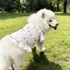 Thin Breathable Pet Princess Dresses Flutter Sleeve Dog Summer Vest Pet Pullover  Spring Summer