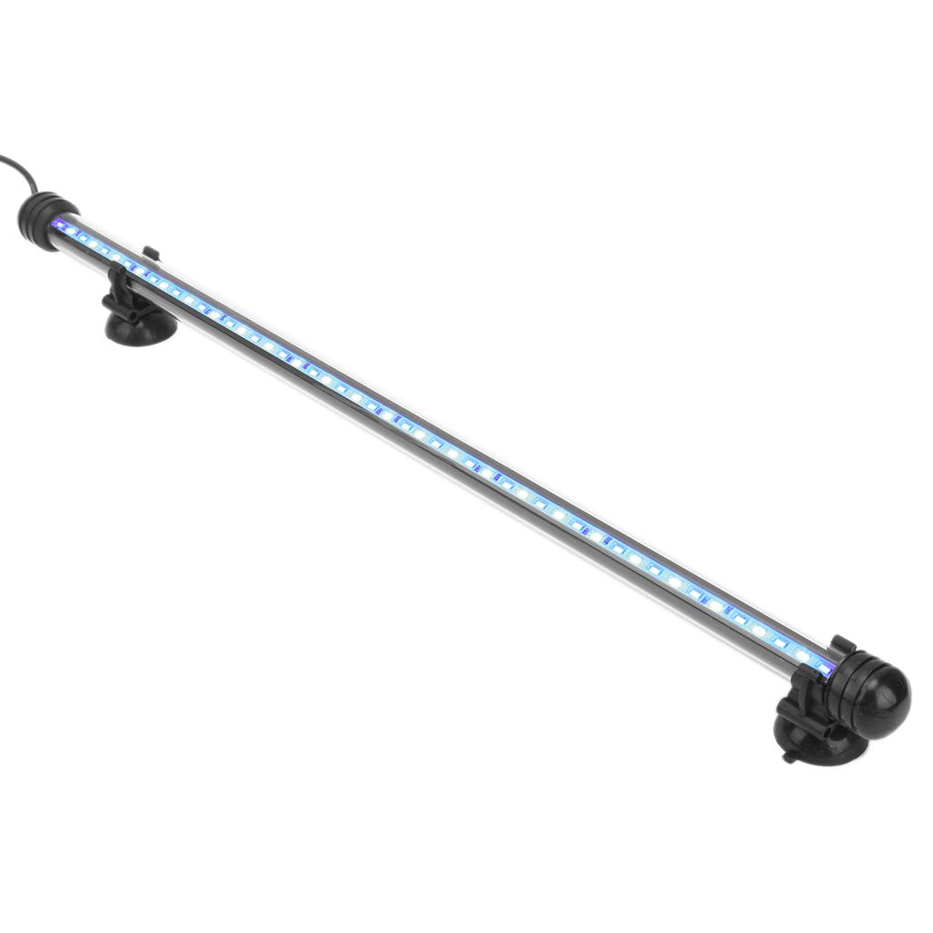 Wodoodporne oświetlenie akwariowe Oświetlenie akwarium z diodami LED 3 tryby ściemnialne 100?Wtyczka 240VUS 48CM