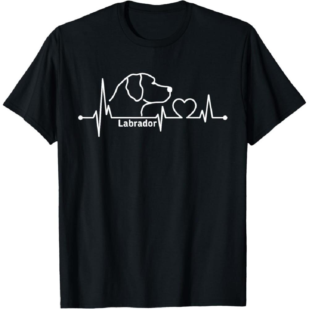 

Labrador heartbeat dog breed dog lover dog gift T-Shirt for Men Women XXXXXL чорний