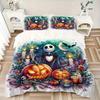 3pcs Nightmare Before Christmas Jack Bedding Set - Includes Quilt Cover and Pillowcases, Suitable for All Seasons, Machine Washable - Ideal Gift