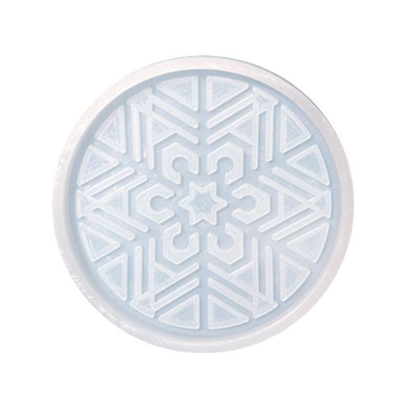 

Multifunction Coaster Resin Mold Novelty-Snowflake Cup Mat Silicone Mold Xmas-Tree Coaster Epoxy Resin Mould Table-Decor