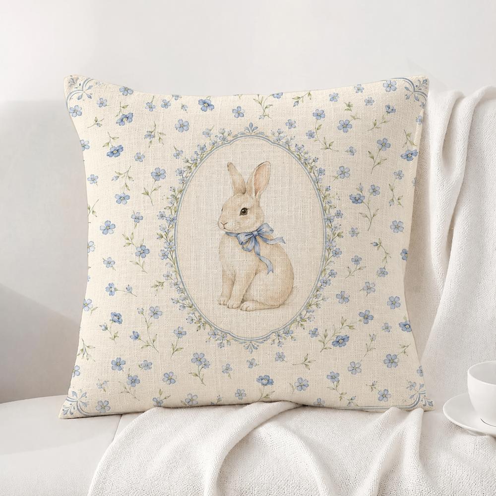 Character Peter Rabbit Cushion Cover Natural Linen Pillowcase Set AllinOne Decor Cushion Cover for Sofa Bedroom Chair