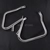 Motorcycle Black/Black&Chrome Saddlebag Bracket Guard Set W/ Support Bar For Harley Touring Road King Electra Glide 2014-2020