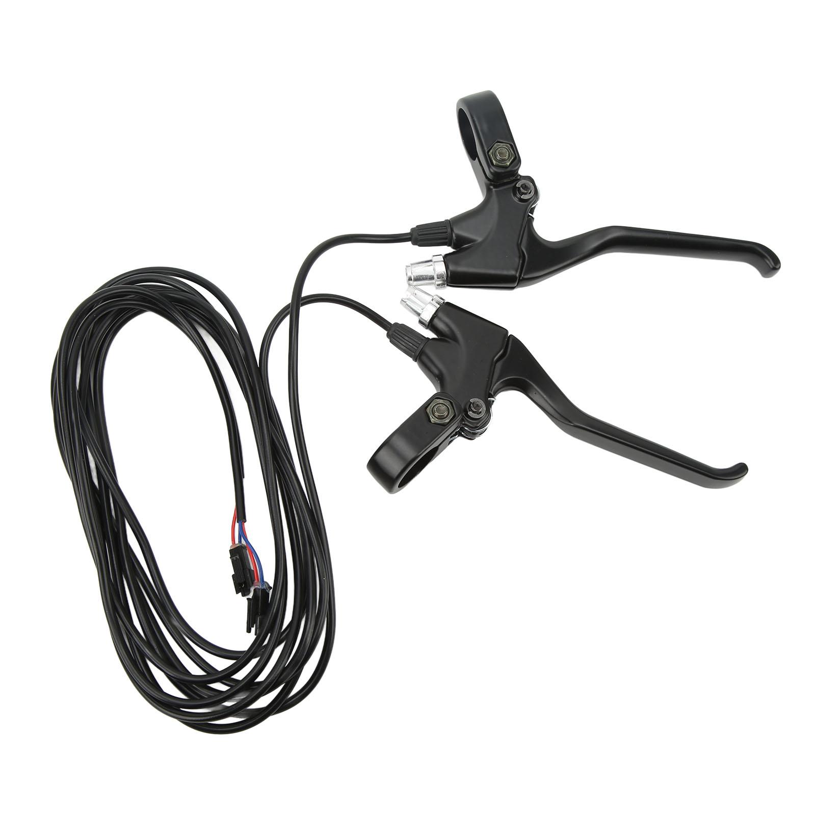 1 Pair Electric Bike Brake Lever Professional Aluminum Alloy Bike Brake Lever Set for Electric Bike Mountain Road Bike