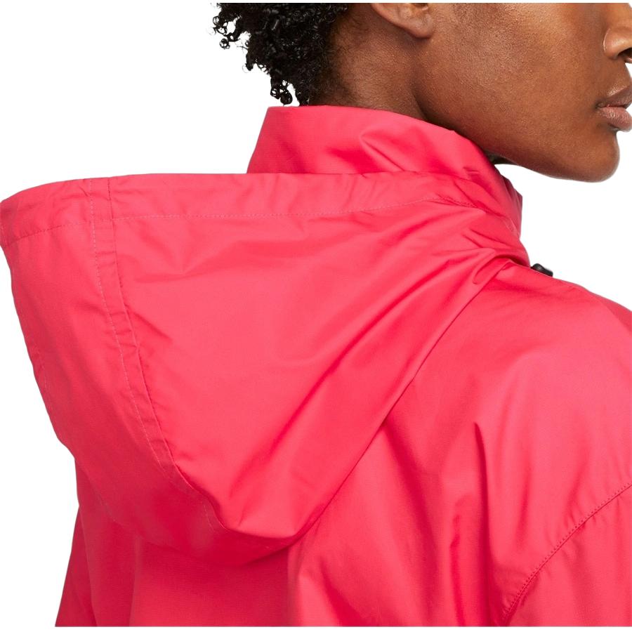 Nike Solid Color Hooded Zip-Up Casual Long Sleeve Jacket Women jackets Magenta FB7451-648