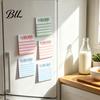 Student Study Organization Striped Planning Sticky Notepads, Task Memo Pads, Removable Portable Stickers Self-Adhesive Note Paper for Daily
