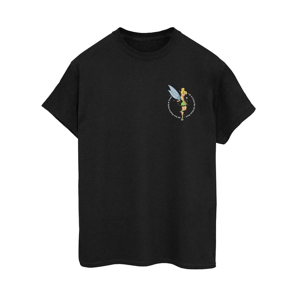 Disney Womens/Ladies Peter Pan Tinker Bell Cotton Boyfriend T-Shirt