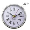Round 65mm Round Clock Insert with White Face and Gold/Silver Trim for Home and Office Use
