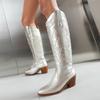 Large Size Boots Women'S High Heel Boots Western Cowboy Knight Boots