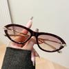Retro Cat Eye Women'S Sunscreen Sunglasses Metal Pc Versatile Rope Knot Street Outdoor Photo Sunglasses
