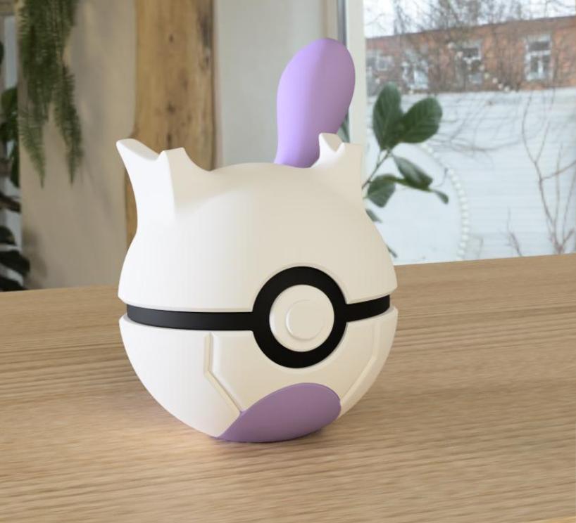 Poké Ball Pokemon Form Sphere Figures Model Statue Desktop Ornament 3d Printed Model Trendy Toy Surprise Gift Collectible