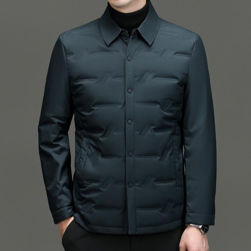 Men's Lightweight Shirt-Style Down Jacket - 2025 Autumn/Winter Business Casual Coat