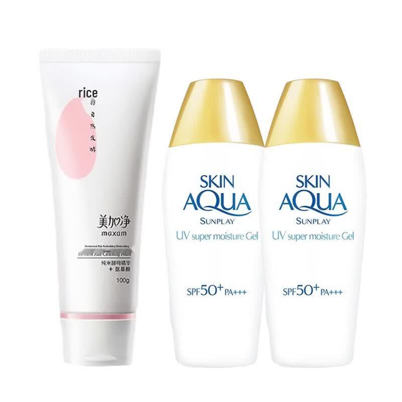Meijianjing Cleanser & Mentholatum Sunplay Sunscreen Bundle