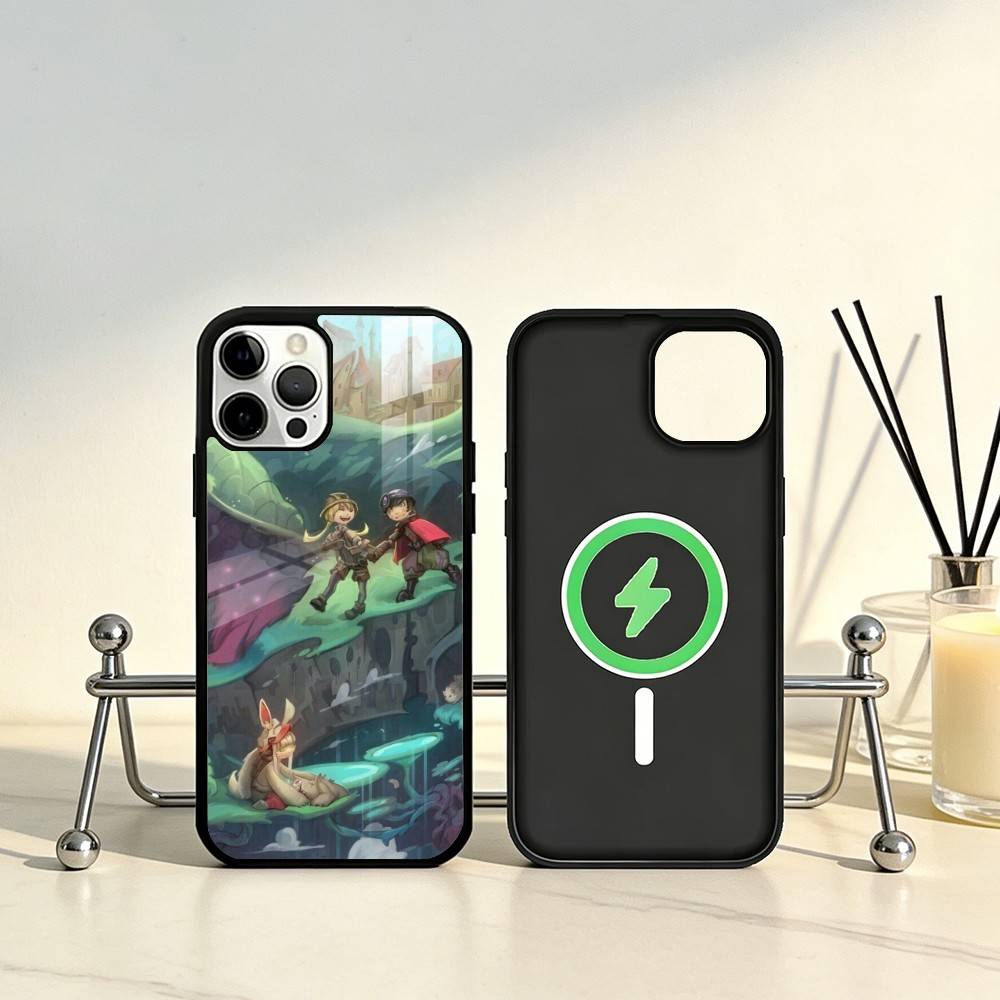 

M-Made in Abyss Phone Case For iPhone17,16,15,14,13,12,11 Plus,Pro Max Magnetic For Magsafe Wireless Charging iphone16e