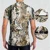 Herren Rundhals Kurzarm Radtrikot Atmungsaktiv Schnelltrocknend Leicht Reißverschluss Vorne Sportshirt für Outdoor-Fahrten