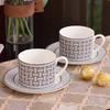 Evropský retro lehký luxusní keramický kávový šálek Domácí šálek a podšálek z kostního porcelánu Sada Anglický odpolední čaj Kreativní šálek na čaj Šálek Dárek