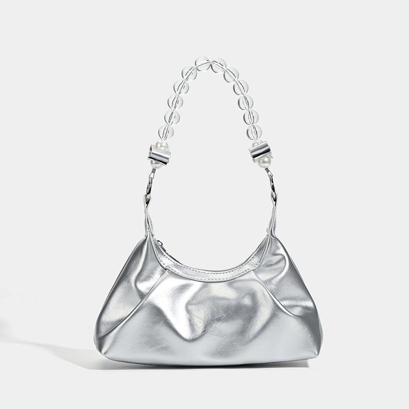 

2025 niche design butterfly armpit bag women s autumn new silver fashion versatile shoulder messenger bag серебряный