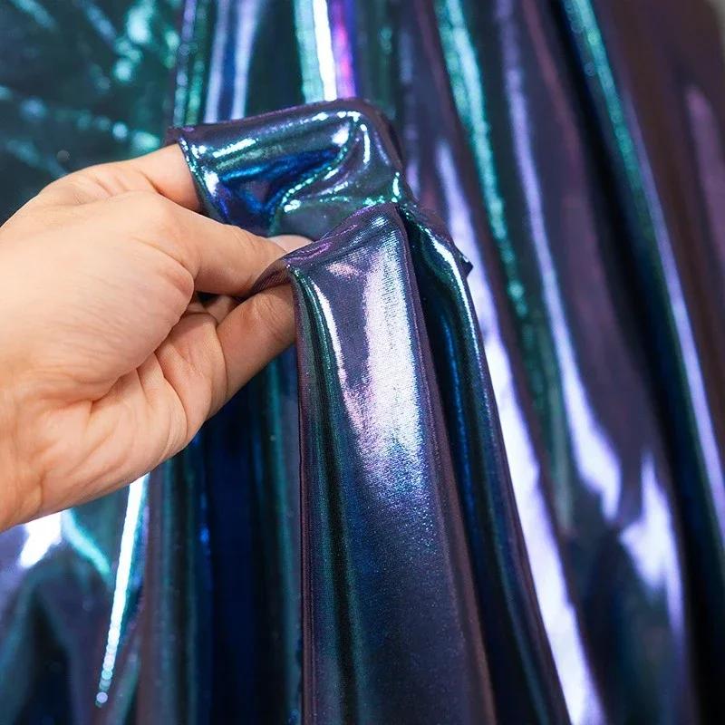 

100x150 см Фэнтезийный туман Золотая Ткань Тонкая Эластичная Бронзовая Ткань Танцевальное Платье Фоновая Ткань Швейная Ткань Материал 100x150cm