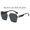 Glamour Luxury D Brand Sunglasses For Men And Women Stylish Rimless Oversize Fashion Glasses Unisex Trend Eyewear UV400