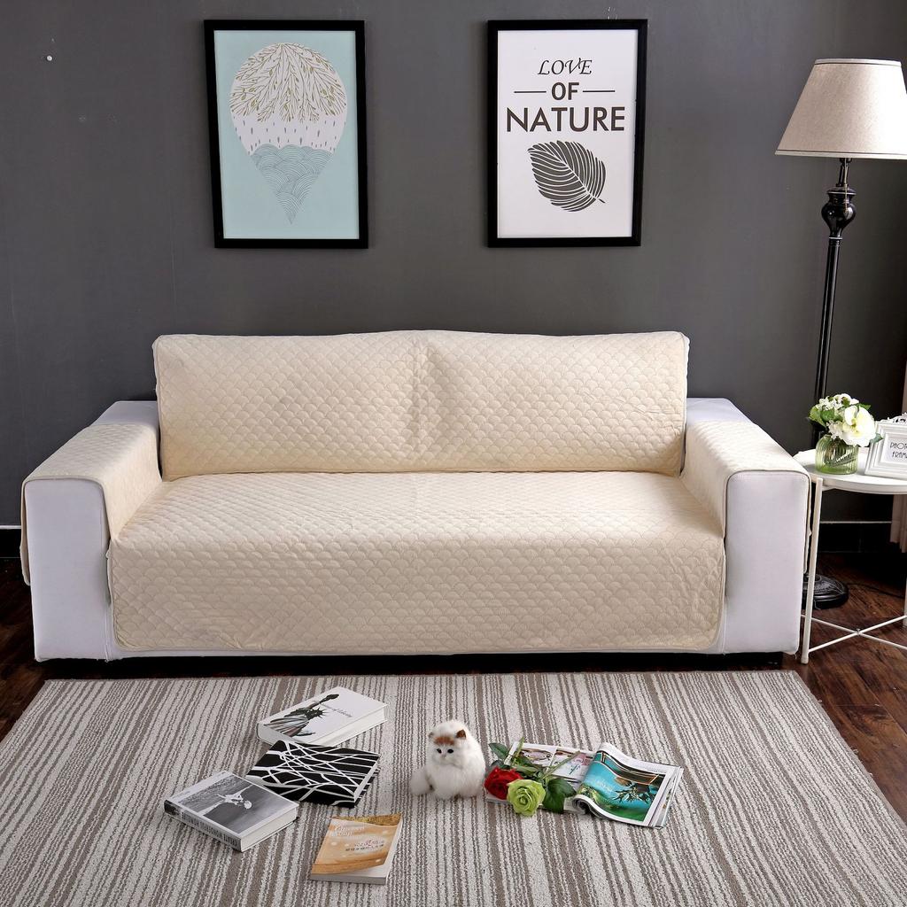 Plyšový potah na pohovku Integrovaný polštář na pohovku pro mazlíčky Kompletní sada ochranného polštáře na pohovku