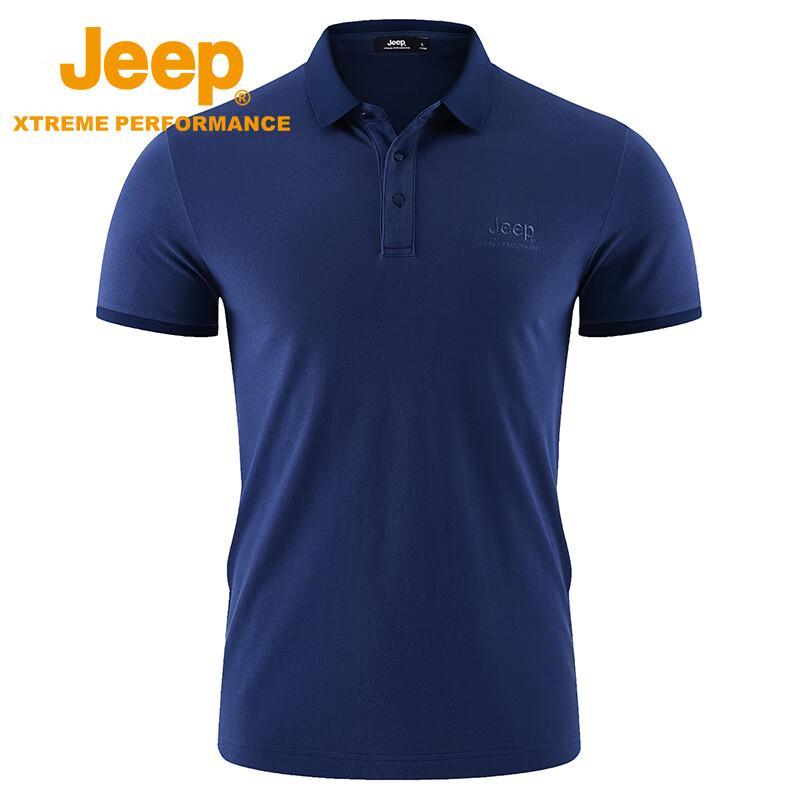 Jeep Men's Loose Fit Quick-Dry Polo Shirt