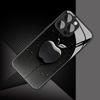 Black Mist Water Droplets For Apple Pattern Glass Phone Case For iPhone 11 12 13 14 15 16 17 Pro Max 17Air 7 Plus XR XS X Cover