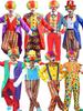 Costum Cosplay Clown pentru Adulți pentru Petreceri și Baluri Mascate – Include Haine și Accesorii