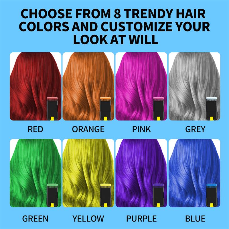 Bâton de coloration temporaire pour cheveux SEVICH Fashion DIY Crayon de coloration capillaire à usage unique et longue durée Craie de couleur pour cheveux Cire colorante pour cheveux Cire coiffante 20G