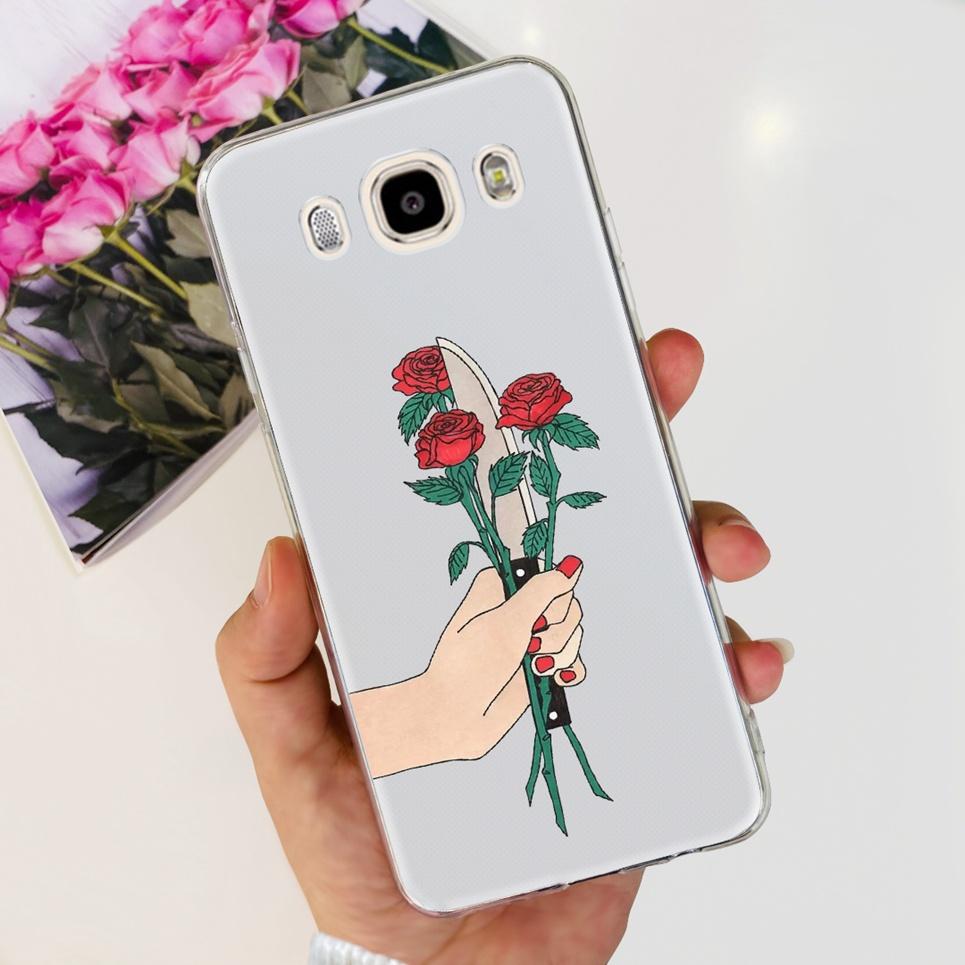 For Samsung Galaxy J5 2016 J7 2016 Phone Case Smiling Astronaut Painting Clear Housing On Samsung J7 2016 J 5 7 Galaxy Bumper