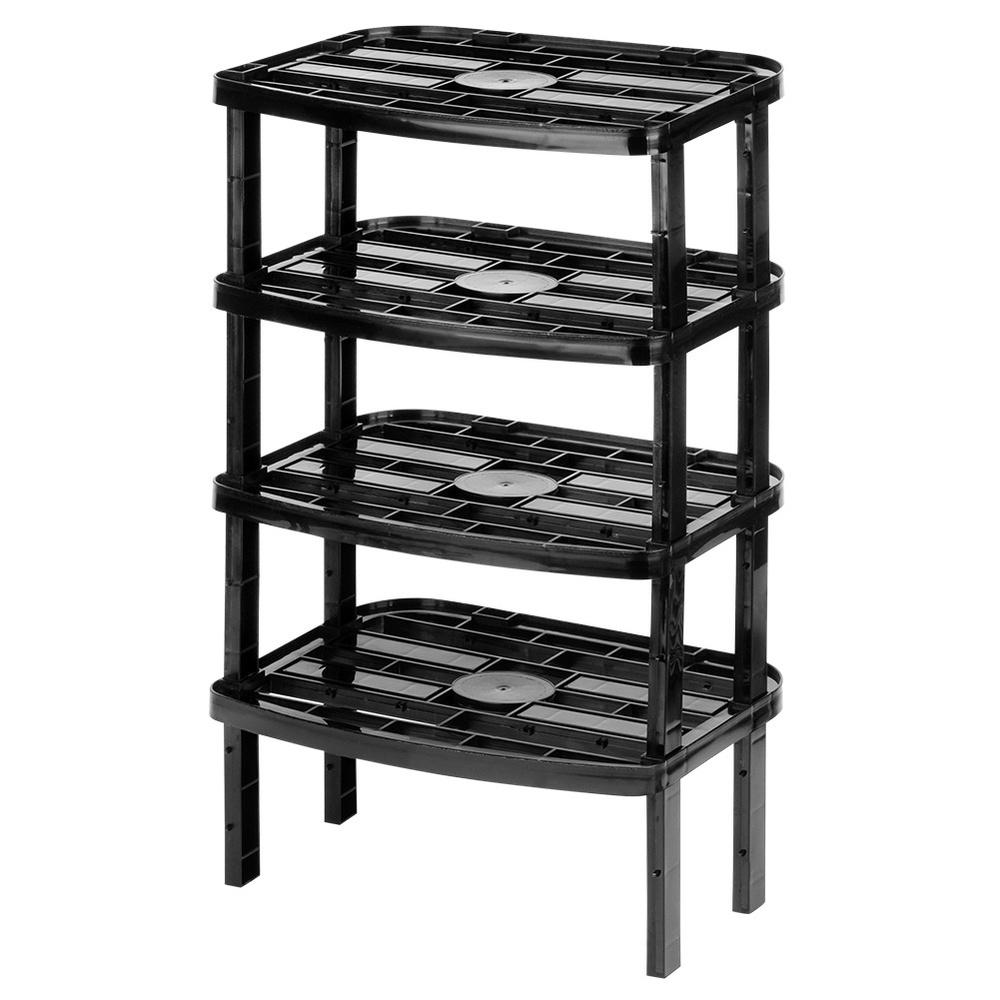 Black Kitchen Shelf 31X22X14.5 / 11.5 Cm 4 Pcs.