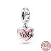 Multiple Pattern Pendant Fit Bracelet/Necklace 925 Sterling Silver Charm Bead Jewelry MOM,Festival