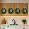 Miniature , Suitable For Kitchen Cabinets, Miniature Spring Artificial Easter Egg Wreath.