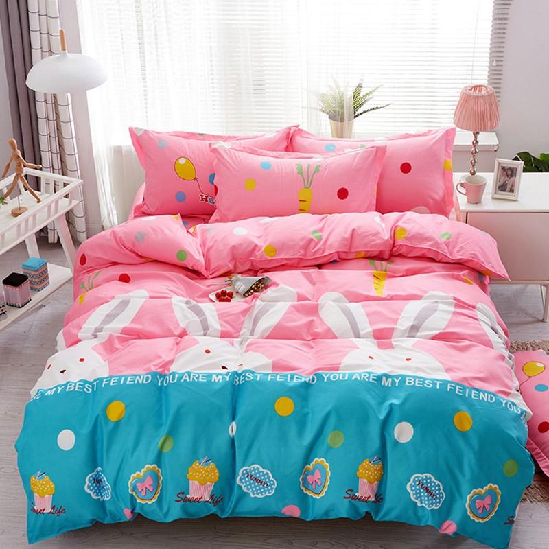 Aloe Cotton Blend Bedding Set Striped Sheet Style Modern Simple 1.2m/1.5m/1.8m/2.0m/2.2m Beds Home Bedroom Decor