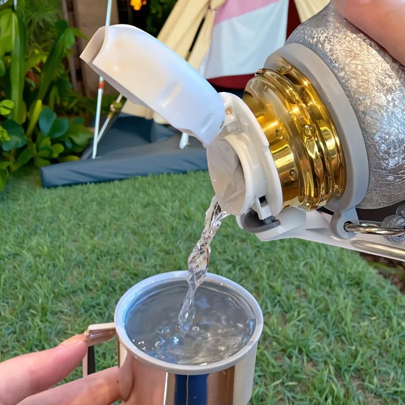 400ML Titanium Coated Insulated Tea Bottle - Dual Layer Tea Infuser for Health Brewing Loose Leaf Tea Gift Cup