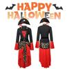 Damen Piratenkostüm Set Mit Rotem Kleid Hut Und Gürtel Perfekt Für Halloween Partys