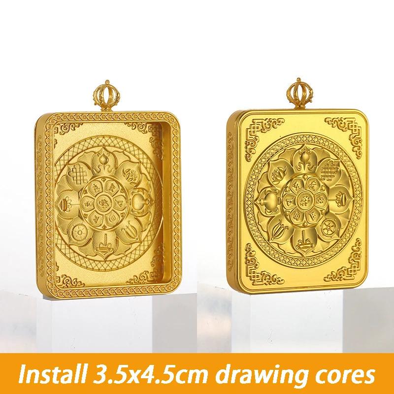 Ciondoli Buddha Tibetani Ciondoli Scatola Ciondolo Donna Ciondolo per Collana Coppia Regalo Vacanza Moderno Creativo Tradizione Lega Fatto a Mano Ciondolo Ornamenti Figurine