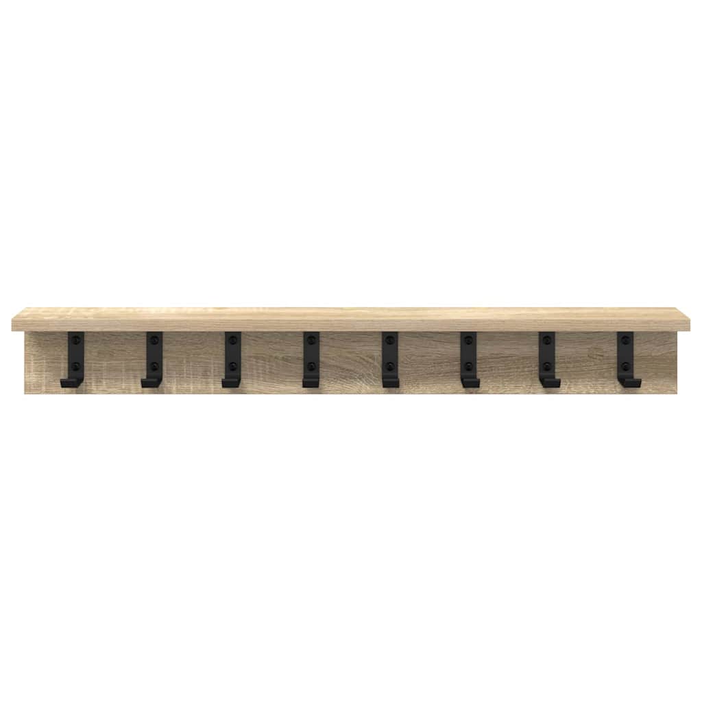 Wall Mounted Nightstand Sonoma Oak 80 X 10.5 X 10.5 Cm
