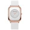 Student Women's Casual Quartz Watch with Square Face and Silicone Strap