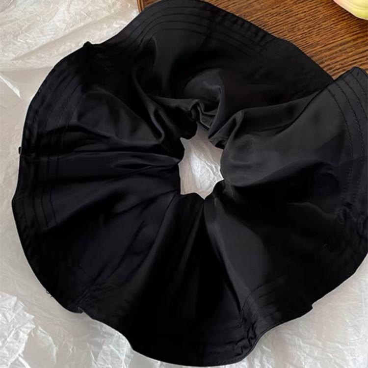 High-end Sense~simple Satin Large Intestine Hair Ring Ins Fat Intestine Hair Rope French Large Intestine Circle Satin Headband Women's Headwear