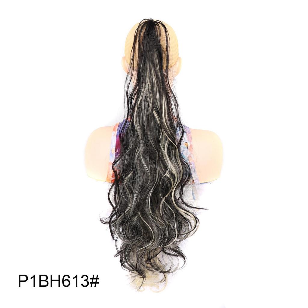 32 Zoll Langes Welliges Pferdeschwanz-Haarteil Flexibles Umwickelbares Pferdeschwanz-Haarteil für Damen Natürliches Aussehen Synthetisches Haar-Add-On