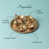 Набор для пуджи (5 предметов), Brass Meenakari Pooja Thali Set,  Nestroots