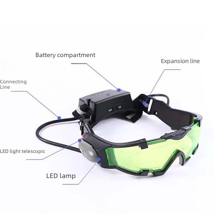Kids' LED Luminous Disco Goggles: Vibrant, Bulletproof, Windproof, Night Vision Glasses for Outdoor Games