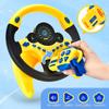 MAVEKID Steering Wheel Toy Car Key for Kids Realistic Sound Toy for Ages 5 Boys Adjustable English Pronunciation - 3, 4, - - Volume,
