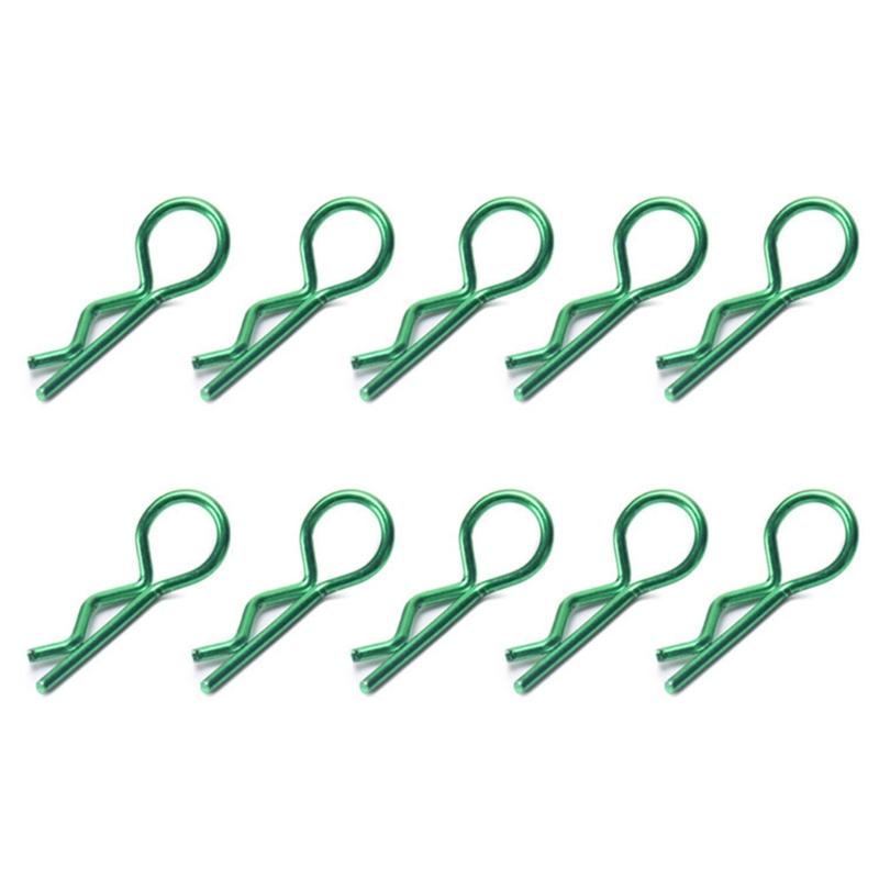 10pcs R-Shaped Metal Body Clips for 1/10 1/8 Model Car Durable Stainless Steel Pins for RCs Model Car Simple Fixing