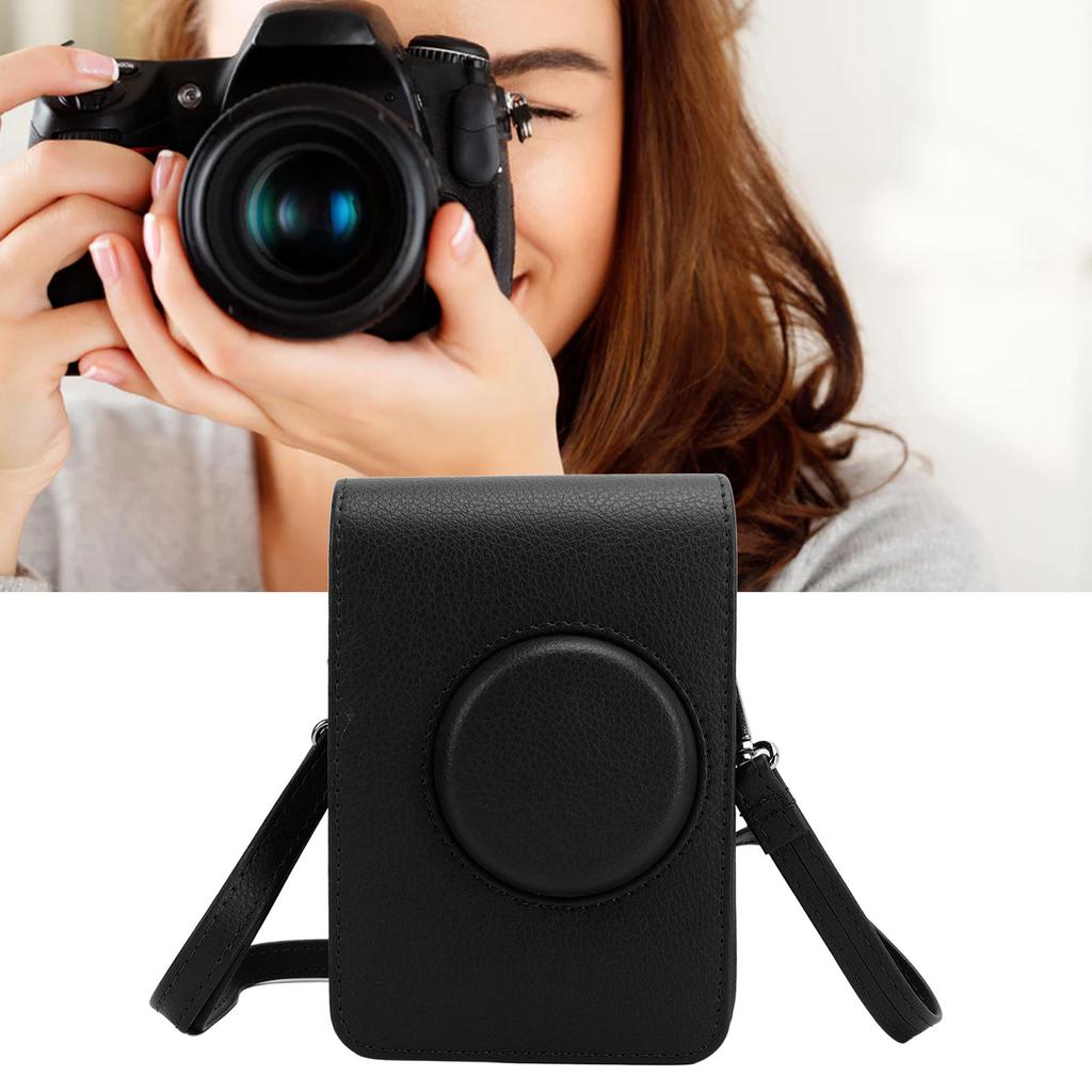 Camera Bag Retro Camera Pouch Case PU Leather   Strap Soft Liner Camera   Case for
